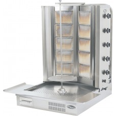 Gyrossütő 4+4 égős alsó motoros